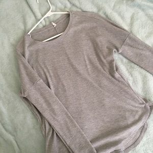 cotton on gray waffle knit long sleeve